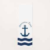 Tapis De Yoga Ancre lisse Nautique Personnalisé (Devant)