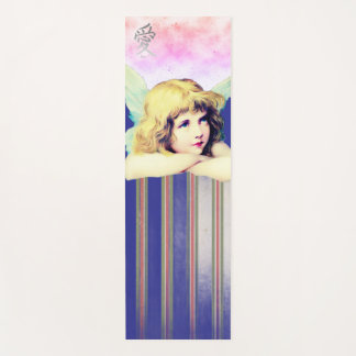 Tapis De Yoga ANGE vintage AVEC STRIPES ET NUAGES YOGA MAT
