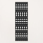 Tapis De Yoga Animaux blancs noirs #2 (Devant)