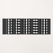 Tapis De Yoga Animaux blancs noirs #2 (Devant (Horizontal))