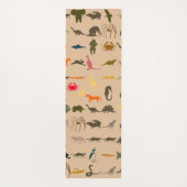 Tapis De Yoga Animaux colorés rétro #5 (Dos)