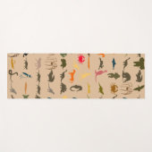 Tapis De Yoga Animaux colorés rétro #5 (Devant (Horizontal))