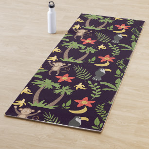 Tapis De Yoga Animaux tropicaux singes motifs sans soudure & mac
