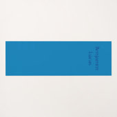 Tapis De Yoga Anneaux de couleur primaires avec nom sur le dos (Dos (Horizontal))