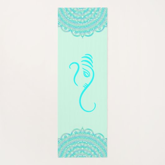 Tapis De Yoga Aqua Ganesha et Mandalas (Dos)