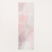 Tapis De Yoga Aquarelle Abstraite rose vénitienne (Dos)