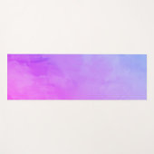 Tapis De Yoga Aquarelle Abstraite vénitienne violette rose (Devant (Horizontal))