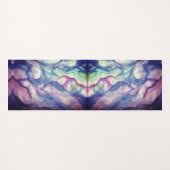 Tapis De Yoga Aquarelle Art Abstrait (Devant (Horizontal))