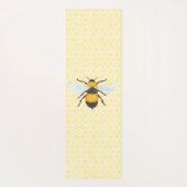 Tapis De Yoga Aquarelle Bee & Honeycomb (Dos)