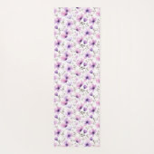 Tapis De Yoga Aquarelle Botanique Motif Floral (Dos)