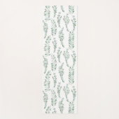 Tapis De Yoga Aquarelle botanique Verdure Feuille (Devant)