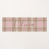 Tapis De Yoga Aquarelle Brown plissée rose (Devant (Horizontal))