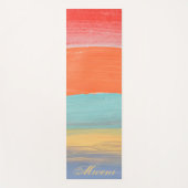 Tapis De Yoga Aquarelle Colorful Fitness Workout (Devant)