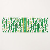 Tapis De Yoga Aquarelle Crocodile Alligator arc-en-ciel Personna (Devant (Horizontal))