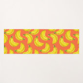 Tapis De Yoga Aquarelle de bananes (Devant (Horizontal))