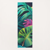 Tapis De Yoga Aquarelle de feuillage tropical Paradis (Devant)