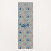 Tapis De Yoga Aquarelle Et Fleurs  (Devant)