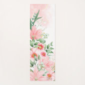 Tapis De Yoga Aquarelle Florale (Devant)