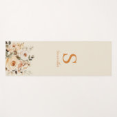 Tapis De Yoga Aquarelle florale (Devant (Horizontal))