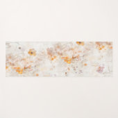 Tapis De Yoga Aquarelle Florale Boho  (Devant (Horizontal))