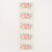 Tapis De Yoga Aquarelle florale Design (Dos)