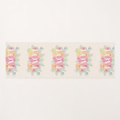 Tapis De Yoga Aquarelle florale Design (Devant (Horizontal))