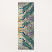 Tapis De Yoga Aquarelle florale Peacock (Devant)