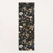 Tapis De Yoga Aquarelle Forêt Verdure Champignons Automne (Devant)