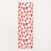 Tapis De Yoga Aquarelle fraise (Devant)