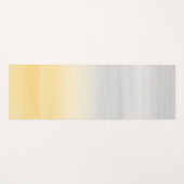 Tapis De Yoga Aquarelle gris jaune Touché Abstrait #1 (Devant (Horizontal))