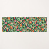 Tapis De Yoga Aquarelle Koi et Lys d'eau Yoga Mat (Devant (Horizontal))