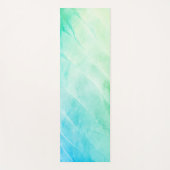Tapis De Yoga Aquarelle moderne vert menthe (Devant)