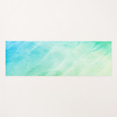 Tapis De Yoga Aquarelle moderne vert menthe (Devant (Horizontal))