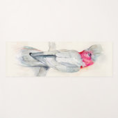 Tapis De Yoga Aquarelle Opera Cockatoo (Devant (Horizontal))