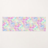 Tapis De Yoga Aquarelle Pastel Rainbow Tie Dye (Devant (Horizontal))
