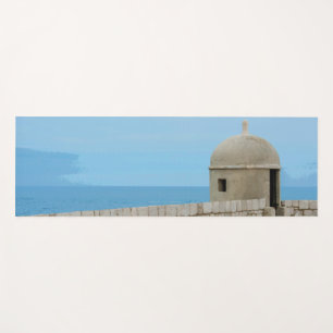Tapis De Yoga Aquarelle peinture de la muraille de Dubrovnik