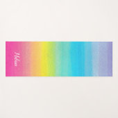 Tapis De Yoga Aquarelle Rainbow Yoga Mat (Devant (Horizontal))