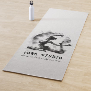 Tapis De Yoga Aquarelle Yoga Reiki Pose King Pigeon à une jambe