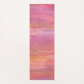 Tapis De Yoga Aquarelles rose Sunrise (Devant)