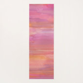 Tapis De Yoga Aquarelles rose Sunrise (Dos)