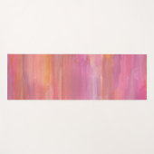 Tapis De Yoga Aquarelles rose Sunrise (Devant (Horizontal))