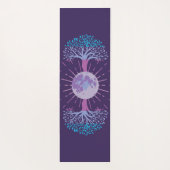 Tapis De Yoga Arbre à deux faces de la lune de vie (Dos)