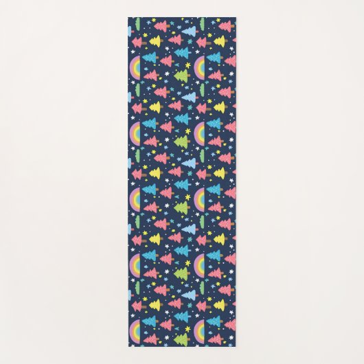 Tapis De Yoga Arbre blanc coloré (Devant)