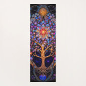 Tapis De Yoga Arbre Céleste Cosmique De Vie (Dos)