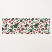 Tapis De Yoga Arbre de Noël, cadeaux, sucre de canne (Devant (Horizontal))