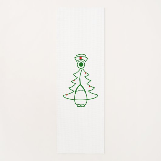 Tapis De Yoga Arbre stéthoscope (vert) (Devant)