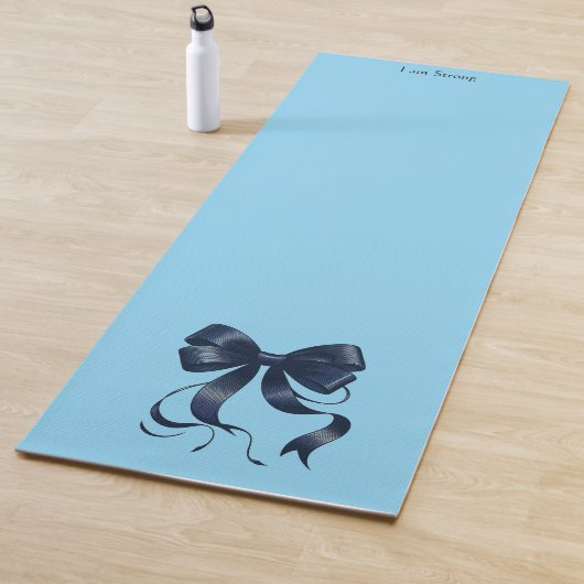 Tapis de yoga Arc-en-ciel bleu (En situation)