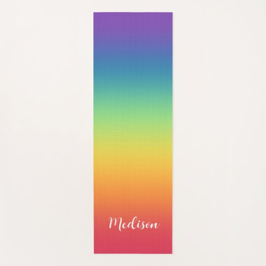 Tapis De Yoga Arc-en-ciel coloré (Devant)