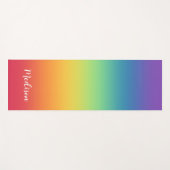 Tapis De Yoga Arc-en-ciel coloré (Devant (Horizontal))
