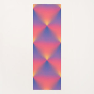 Tapis De Yoga Arc-en-ciel des couleurs Formes diamant
